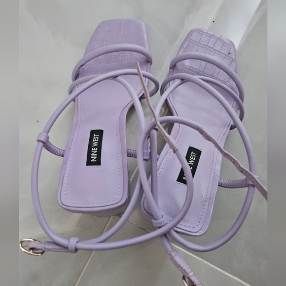 Nine West Women's Purple Strappy Sandals - Picture 2 of 3